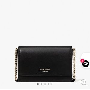 Kate Spade Black Flap Crossbody Bag